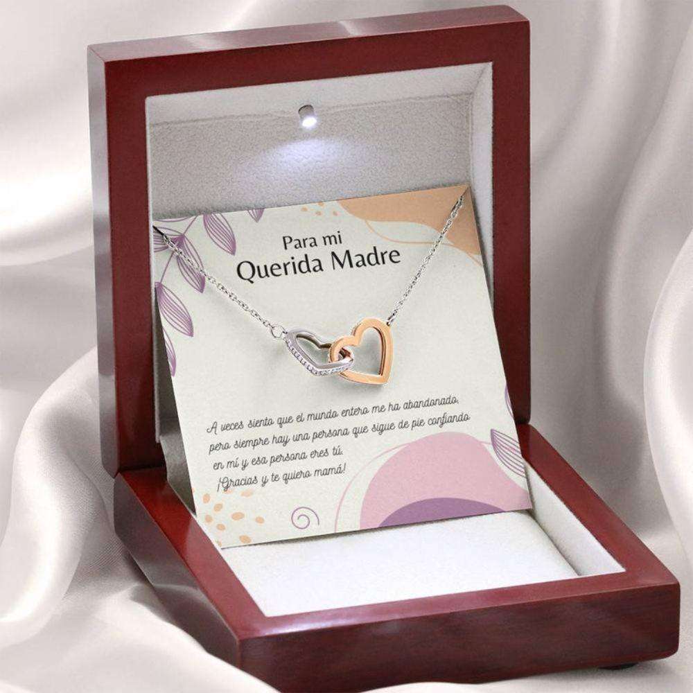 Mom Necklace, Best Madre Necklace “ Spanish Necklace Gift “ Regalos Para Madre “ Joyas Con Mensaje “ Best Madre Ever Gifts for Mother (Mom) Rakva