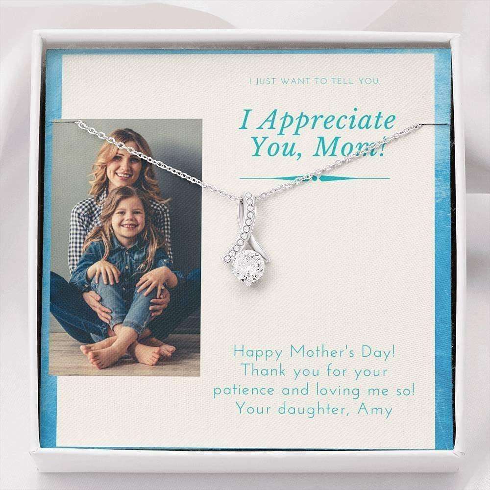 Mom Necklace, Birthday Necklace Gift For Mom, Other Mother Gift, To My Mom Bonus Mom Necklace Gifts for Mother (Mom) Rakva