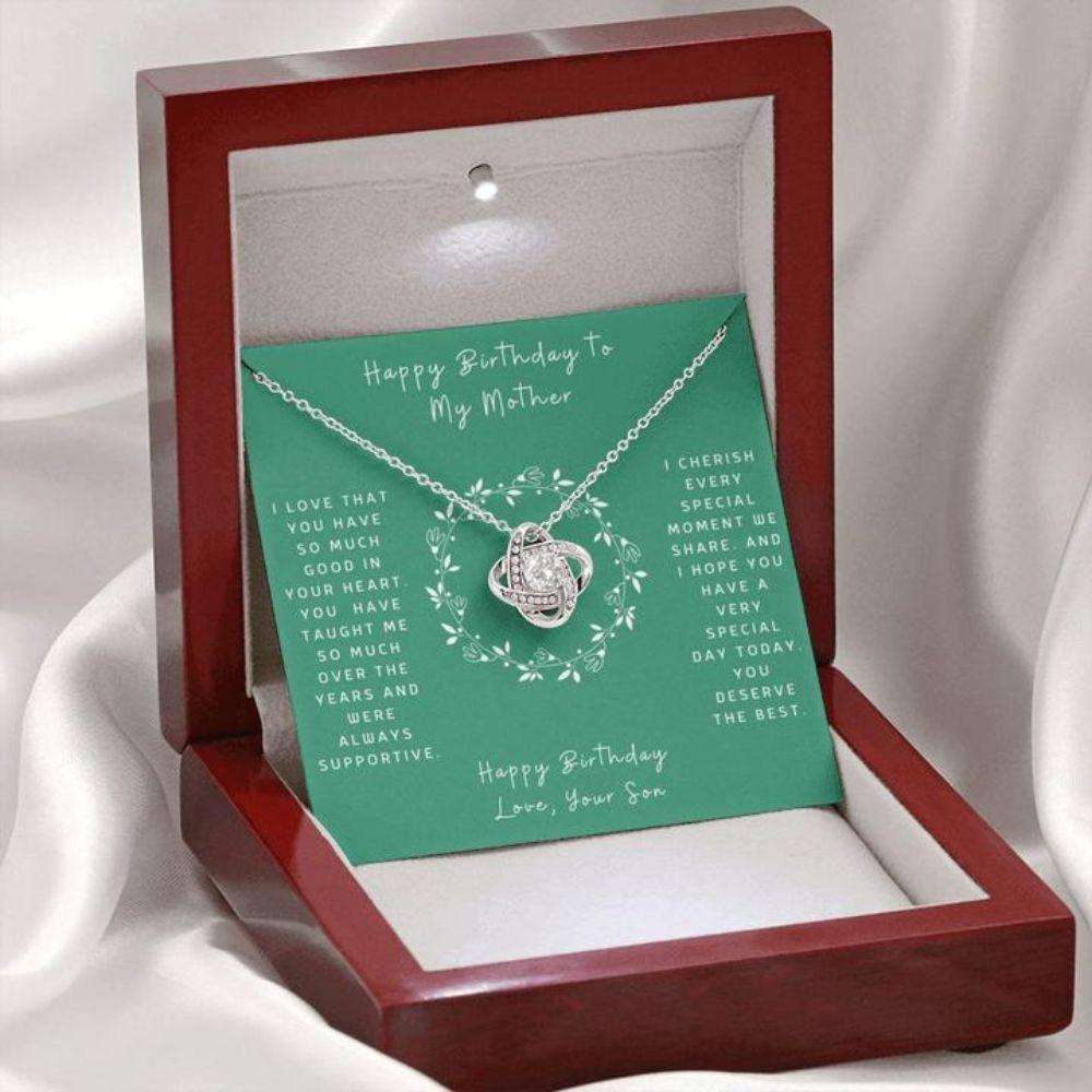 Mom Necklace, Birthday Necklace To Mom “ Necklace For Mom “ Gift Necklace With Message Card Gifts for Mother (Mom) Rakva