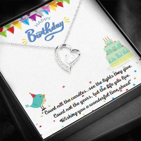 Mom Necklace, Birthday Wishing A Wonderful Time Forever Love Necklace Gift For Mom Gifts for Mother (Mom) Rakva