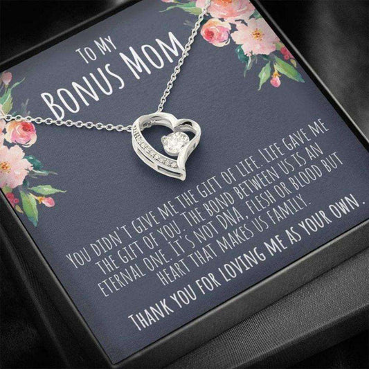 Mom Necklace, Bonus Mom Gifts, Life Gave Me The Gift Of You, Necklace For Women, Forever Love Necklace Gift For Mom Gifts for Mother (Mom) Rakva