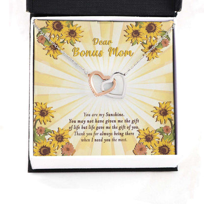 Mom Necklace, Bonus Mom Necklace: Gift For Mother’S Day Sunflower And Sunshine, Cute Message Card Gifts for Mother (Mom) Rakva