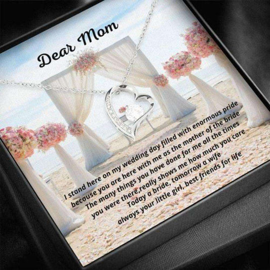 Mom Necklace, Bride Gift For Mom Today A Bride Best Friends For Life Forever Love Necklace Gifts for Mother (Mom) Rakva