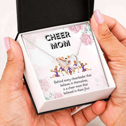 Mom Necklace, Cheer Mom Necklace “ Unique Family Gifts “ Sweet Cheer Mom Gift “ Cheerleader Necklace Gifts for Mother (Mom) Rakva