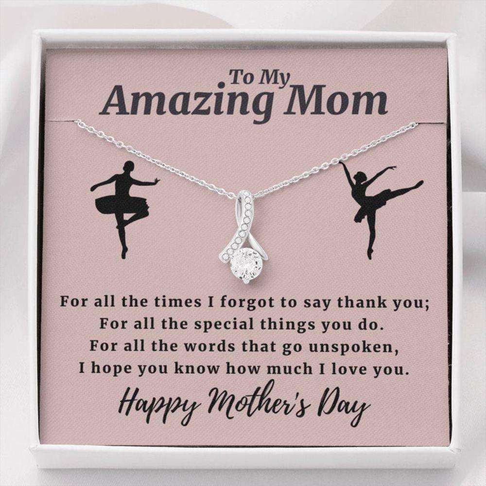 Mom Necklace, Dance Lover Mom Necklace, Ballet Mom Gifts, Gift For Mom, Necklace For Mom Gifts for Mother (Mom) Rakva