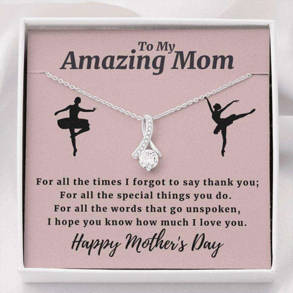 Mom Necklace, Dance Lover Mom Necklace, Ballet Mom Gifts, Gift For Mom, Necklace For Mom Gifts for Mother (Mom) Rakva