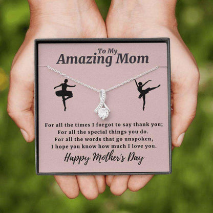 Mom Necklace, Dance Lover Mom Necklace, Ballet Mom Gifts, Gift For Mom, Necklace For Mom Gifts for Mother (Mom) Rakva