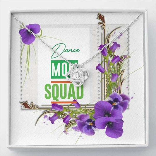 Mom Necklace, Dance Mom Squad Orchid Flowers Love Knot Necklace Gift For Mom Gifts for Mother (Mom) Rakva