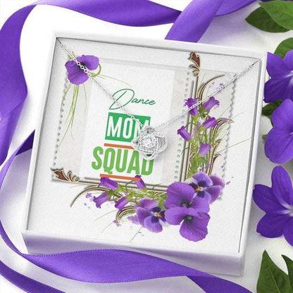 Mom Necklace, Dance Mom Squad Orchid Flowers Love Knot Necklace Gift For Mom Gifts for Mother (Mom) Rakva