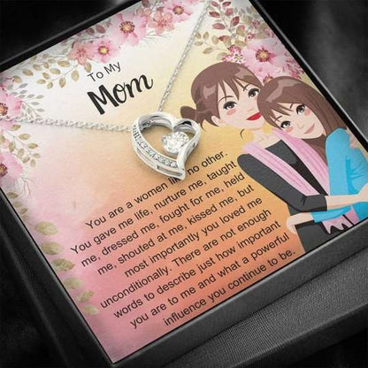 Mom Necklace, Daughter Gift For Mom Forever Love Necklace How Important You Are To Me Gifts For Daughter Rakva