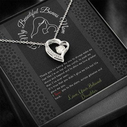 Mom Necklace, Daughter Gift For Mom Forever Love Necklace I Love You To The Stars Gifts For Daughter Rakva