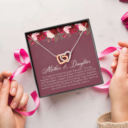 Mom Necklace, Daughter Necklace, Mother Daughter Gift With Box Message Card “ Gift For Daughter, Gift For Mom V1 Dughter's Day Rakva