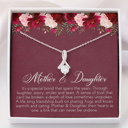 Mom Necklace, Daughter Necklace, Mother Daughter Gift With Box Message Card “ Gift For Daughter, Gift For Mom V2 Dughter's Day Rakva