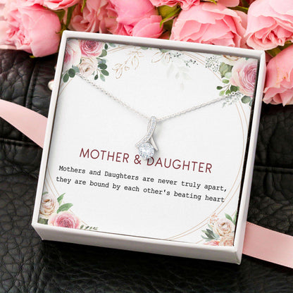 Mom Necklace, Daughter Necklace, Mother Daughter Gift With Box Message Card “ Gift For Daughter, Gift For Mom V5 Dughter's Day Rakva