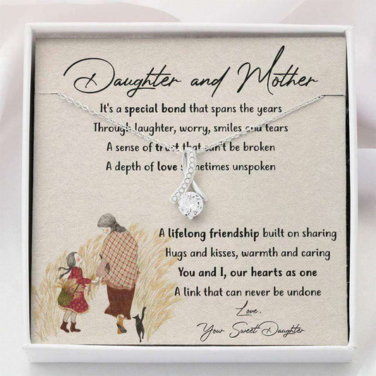 Mom Necklace, Daughter Necklace, Mother & Daughter Necklace “ Necklace With Gift Box Dughter's Day Rakva