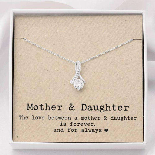 Mom Necklace, Daughter Necklace, The Love Between A Mother & Daughter Necklace “ Forever And For Always Dughter's Day Rakva