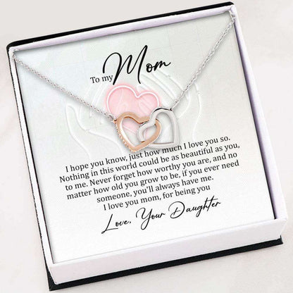 Mom Necklace “ Daughter To Mom Gift For Mothers Day- Necklace For Mom Gifts For Daughter Rakva