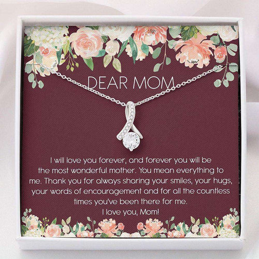 Mom Necklace “ Dear Mom Necklace “ Alluring Beauty Necklace With Gift Box For Birthday Christmas Gifts for Mother (Mom) Rakva