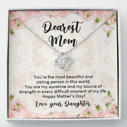 Mom Necklace, Dearest Mom “ For Mom “ Necklace With Gift Box Gifts for Mother (Mom) Rakva