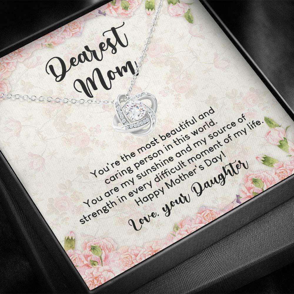 Mom Necklace, Dearest Mom “ For Mom “ Necklace With Gift Box Gifts for Mother (Mom) Rakva