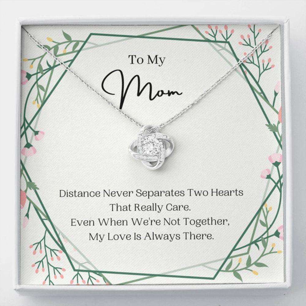 Mom Necklace, Distance Never Separates, Birthday Gift For Mom, To My Mom Necklace, Present For Mom Gifts for Mother (Mom) Rakva