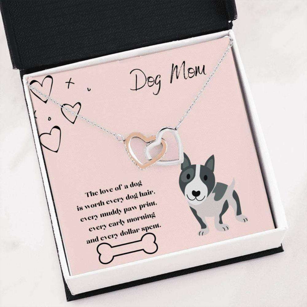 Mom Necklace, Dog Mommy Gift “ Necklace For Dog Mom “ Dog Mama Life “ Dog Mom Birthday Necklace “ Modernist Necklace Gifts for Mother (Mom) Rakva