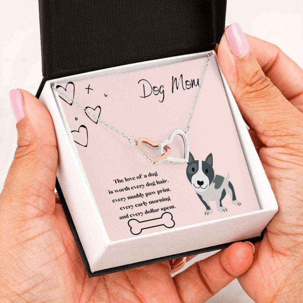 Mom Necklace, Dog Mommy Gift “ Necklace For Dog Mom “ Dog Mama Life “ Dog Mom Birthday Necklace “ Modernist Necklace Gifts for Mother (Mom) Rakva