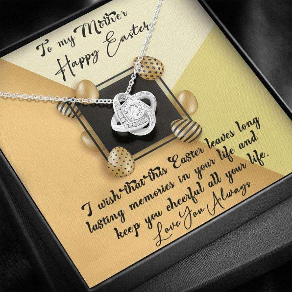 Mom Necklace, Easter Gift To Mom “ Easter Memories “ Gift Necklace Message Card Gifts for Mother (Mom) Rakva