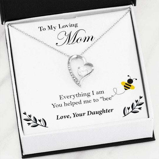 Mom Necklace, Everything I’M You Helped Me To Bee Forever Love Necklace For Mom Gifts for Mother (Mom) Rakva