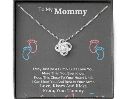 Mom Necklace, First Time Mom Gift Necklace, Push Gift For New Mom, Mom To Be, Pregnancy Gifts For Mom To Be (Future Mom) Rakva