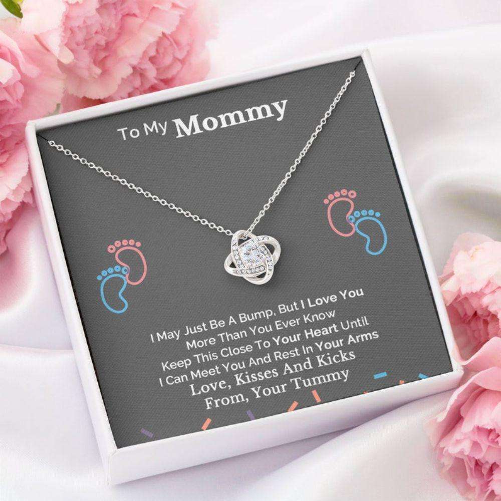 Mom Necklace, First Time Mom Gift Necklace, Push Gift For New Mom, Mom To Be, Pregnancy Gifts For Mom To Be (Future Mom) Rakva