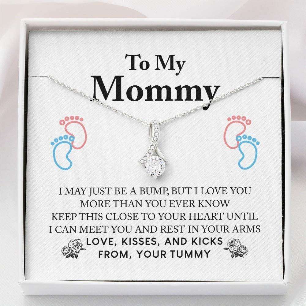 Mom Necklace, First Time Mom Pregnancy Gift “ New Mommy Necklace Gifts For Mom To Be (Future Mom) Rakva