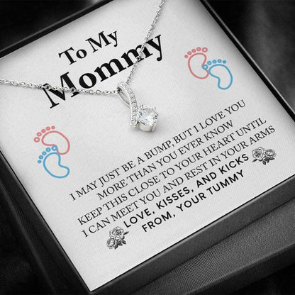 Mom Necklace, First Time Mom Pregnancy Gift “ New Mommy Necklace Gifts For Mom To Be (Future Mom) Rakva