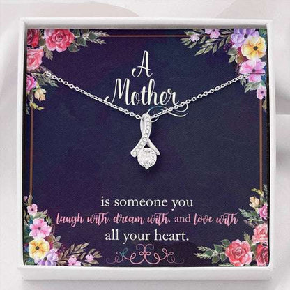 Mom Necklace, Flower Garden Gift For Mom Alluring Beauty Necklace Love You With All My Heart Gifts for Mother (Mom) Rakva