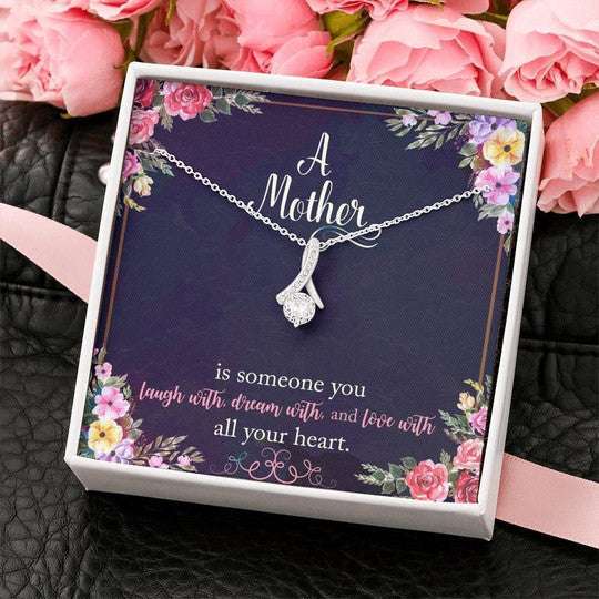 Mom Necklace, Flower Garden Gift For Mom Alluring Beauty Necklace Love You With All My Heart Gifts for Mother (Mom) Rakva