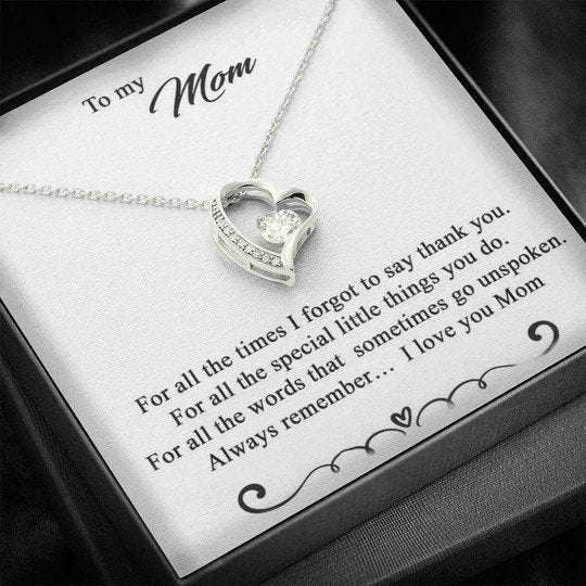 Mom Necklace, For All Special Little Things You Do Forever Love Necklace Gift For Mom Gifts for Mother (Mom) Rakva