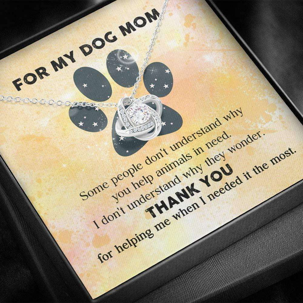 Mom Necklace, For My Dog Mom Necklace “ Thank You For Helping Me Necklace Gifts for Mother (Mom) Rakva