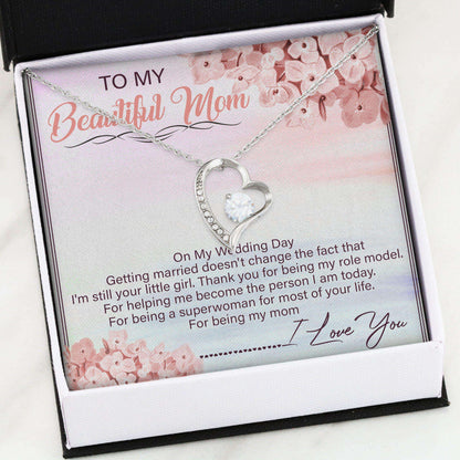 Mom Necklace, Forever Loves Necklace “ To My Mom My Necklace Gifts for Mother (Mom) Rakva