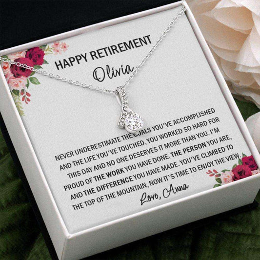 Mom Necklace, Friend Necklace, Happy Retirement Gift For Woman, Sentimental Gift For Her On Retirement Day, Best Gift For Retirement Her Gifts for Mother (Mom) Rakva