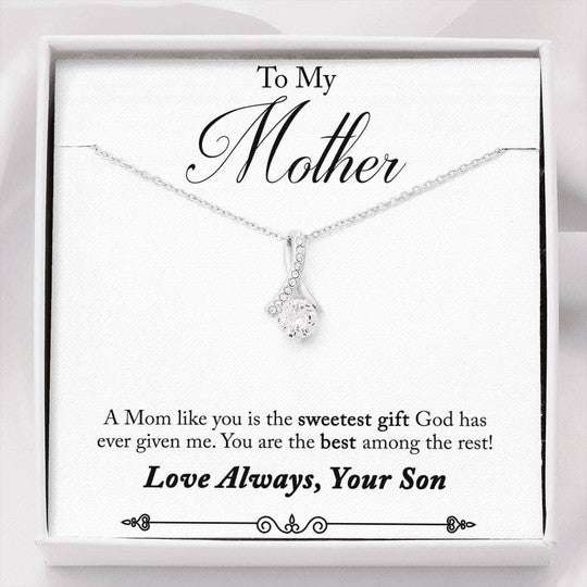 Mom Necklace, From God Alluring Beauty Necklace For Mom Gifts for Mother (Mom) Rakva