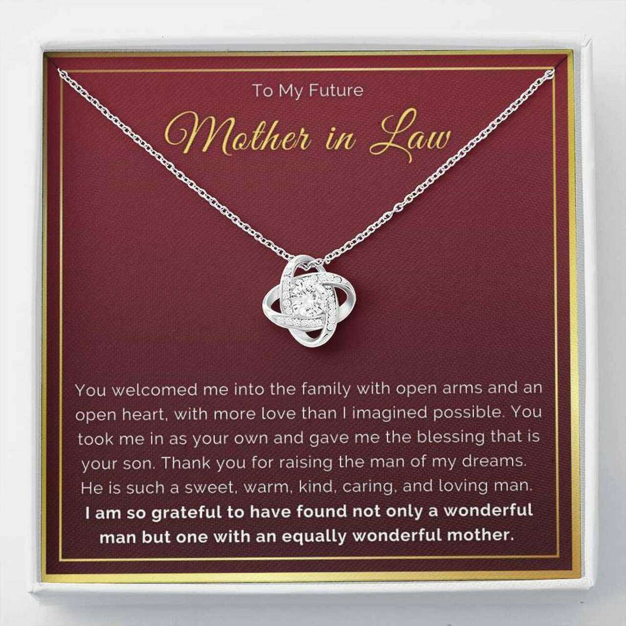 Mom Necklace, Gift For Future Mother-In-Law Necklace From Daugter In Law Gifts for Mother (Mom) Rakva