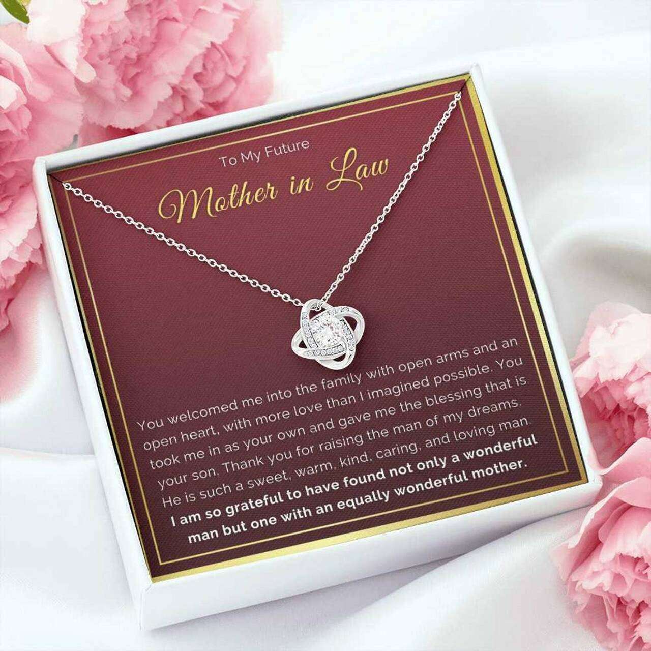 Mom Necklace, Gift For Future Mother-In-Law Necklace From Daugter In Law Gifts for Mother (Mom) Rakva