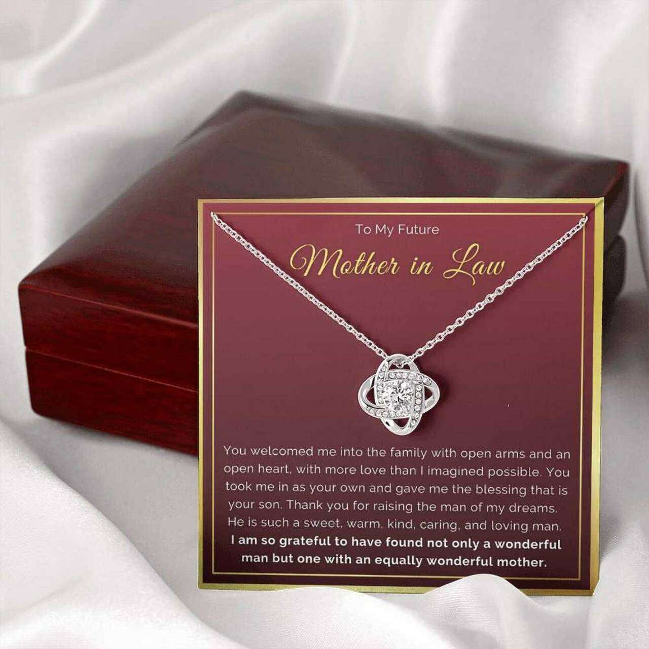 Mom Necklace, Gift For Future Mother-In-Law Necklace From Daugter In Law Gifts for Mother (Mom) Rakva