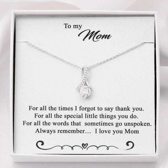 Mom Necklace, Gift For Mom Alluring Beauty Necklace Always Remember I Love You Gifts for Mother (Mom) Rakva