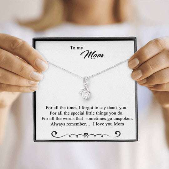 Mom Necklace, Gift For Mom Alluring Beauty Necklace Always Remember I Love You Gifts for Mother (Mom) Rakva