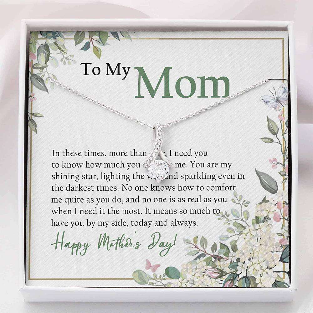 Mom Necklace “ Gift For Mom “ Alluring Beauty Necklace Gifts for Mother (Mom) Rakva