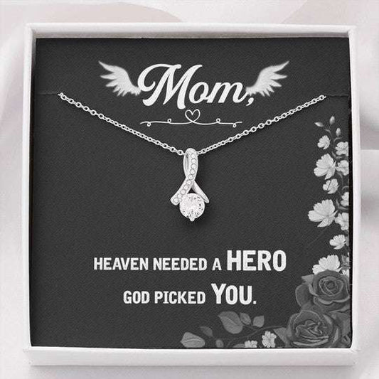 Mom Necklace, Gift For Mom Alluring Beauty Necklace Heaven Needed A Hero Gifts for Mother (Mom) Rakva