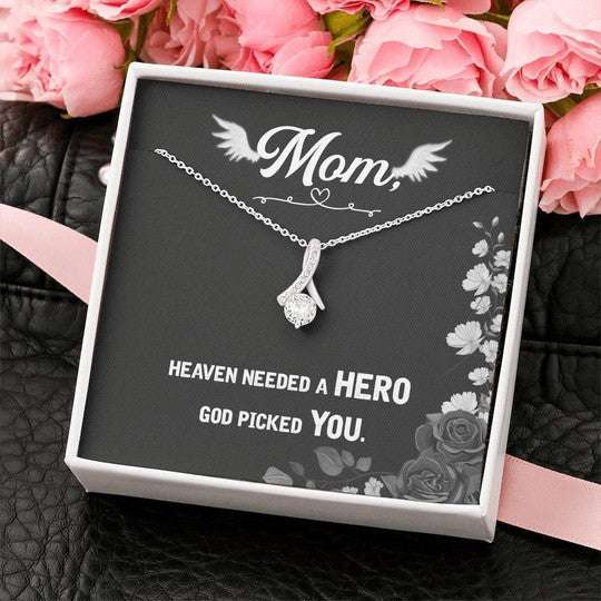 Mom Necklace, Gift For Mom Alluring Beauty Necklace Heaven Needed A Hero Gifts for Mother (Mom) Rakva