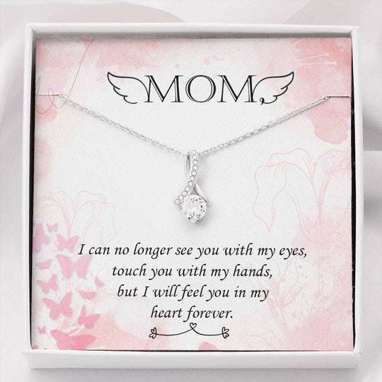 Mom Necklace, Gift For Mom Alluring Beauty Necklace I’Ll Feel In My Heart Gifts for Mother (Mom) Rakva