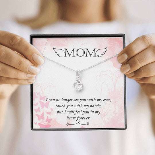 Mom Necklace, Gift For Mom Alluring Beauty Necklace I’Ll Feel In My Heart Gifts for Mother (Mom) Rakva